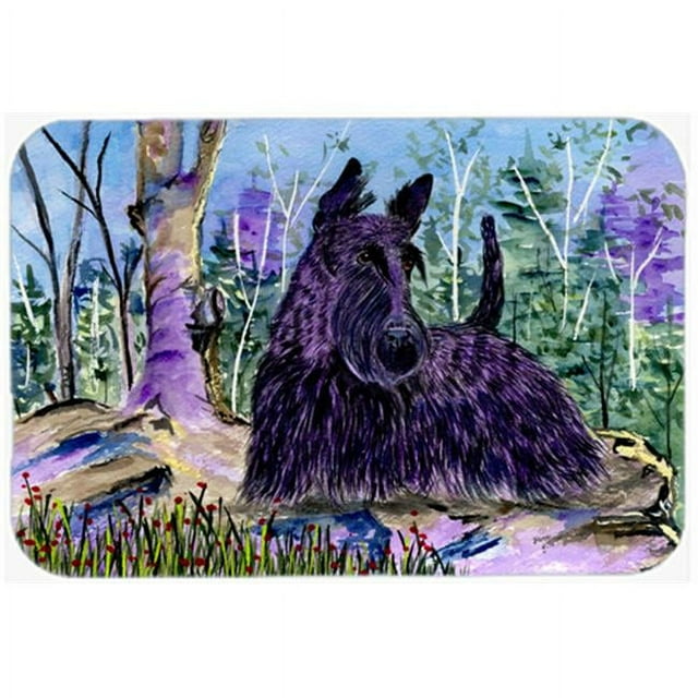 Carolines Treasures SS8666LCB Planche à Découper Écossaise en Verre Terrier-Grand