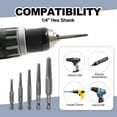 thumbnail image 3 of Screw Extractor Set,10 Pcs Screw Extractor,1/4inch Hex Shank Broken Screw Extractor,Screw Remover & Extractor Bit Set, 3 of 7