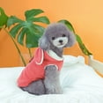 thumbnail image 4 of Pet Cotton Coat Button Closure Soft Comfortable Winter Dogs Cats Hooded Jacket for Outdoor Home Travel, 4 of 6