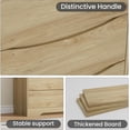 thumbnail image 5 of Wooden Dresser with 8 Drawers, Tall Modern Closet with Deep Storage, Large Chest of Drawers with Wide Top, Long Storage Dresser for Bedroom, Living Room, Hallway, Kids Room, Natural, 5 of 8