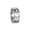 Silver, variant on Unisex Stainless Steel Cool Simple Hip Hop Pipe Cut 8mm Single Row Hollow Cross Signet Amulet Crucifix Ring Black Size 9