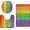 Colorful, variant on Bathroom Rug Set of 3, 3 Pieces Bath Mats Set, Beach Starfish No Silp Washable Cover Floor Rug Decorations for Kitchen Bathroom Bedroom