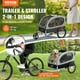 thumbnail image 2 of Carrito 2 en 1 para mascotas VEVOR con remolque de bicicleta para perros, de hasta 40 kg, 2 of 9