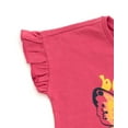 thumbnail image 5 of imagikids Butterfly Girls Ruffle T-Shirt and Chambray Shorts Outfit Set Toddler to Big Kid Sizes, 5 of 5