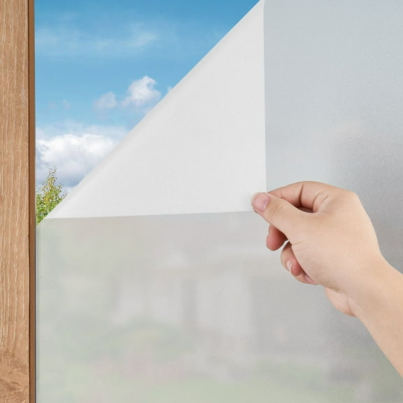Frosted Privacy Window Film Static Cling - Peel & Stick Reusable Tint