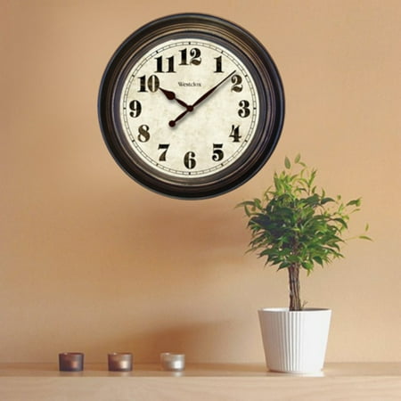 Westclox Glass Clock - Westclox 32213 Oversized Antiqued Classic 24
