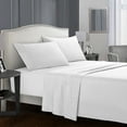 thumbnail image 1 of Topcobe Twin Size Solid Color Bed Sheet Set for Adults Teens, White, 1 of 2