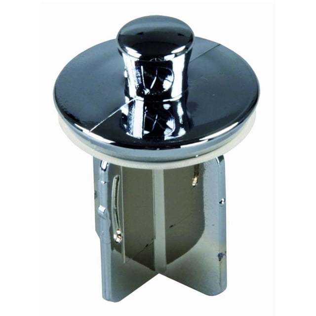 JR Sink Drain Stopper 95245 1-1/4 Inch; Pop-Up Style; 4 Flat Plastic Stem; Chrome Plated; Single