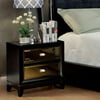 Furniture of America Panteena Sleek 2 Drawer Nightstand - Black
