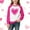Hot Pink, variant on Tdoqot Girls Heart Print Sweatshirt- Casual Long Sleeve Pullover Cute Kids Spring Tops Hot Pink Size 4-14