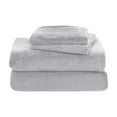 thumbnail image 6 of Hiroekza Premium Soft Velvet Flannel Twin Sheet Set of 2 - Flat Sheet & Pillowcase - Cozy, Warm, Anti-Static & Non-Pilling Fleece Bedding for Ultimate Comfort Gray, 6 of 6