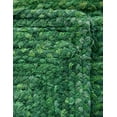 thumbnail image 7 of Unique Loom Braided Chindi Collection Area Rug - Layer (2' x 3' 1" Rectangle Green/Hunter Green), 7 of 7