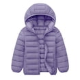 thumbnail image 4 of Boys Girls Winter Hoodies Outwear Coats Solid Long Sleeves Zipper Jacket Kids Keep Warm Plush Coats, 4 of 9