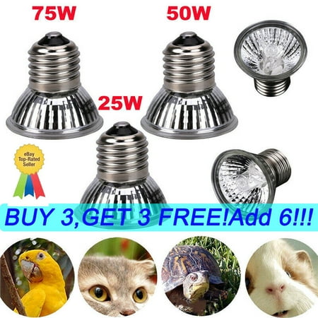 

UVA UVB Reptile Heat Basking Light Bulb Lamp For Tortoise Turtle Lizard 25W-75W
