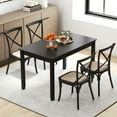 thumbnail image 4 of Gymax 48'' Wooden Dining Table for 4 People w/ Rubber Wood Legs Rectangular Table, 4 of 10