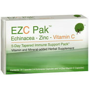 EZC Pak Echinacea Zinc Vitamin C - 6 packs of 28 each