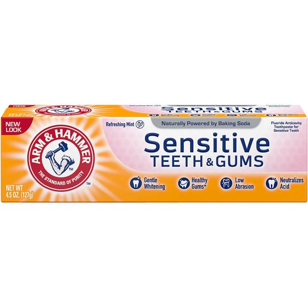 ARM & HAMMER Sensitive Teeth & Gums Toothpaste 4.5 oz (Pack of 6