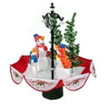 thumbnail image 2 of Northlight 2.5 FT Musical Lighted Snowing Snowman Family in Umbrella Base Christmas Decoration, 2 of 4
