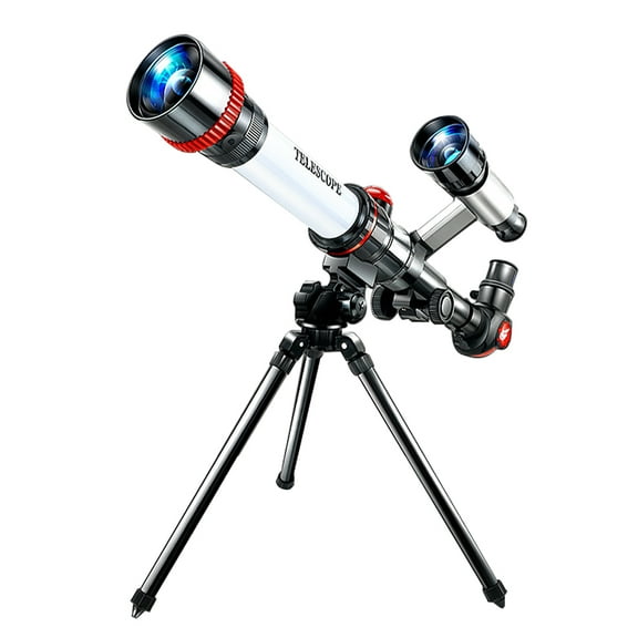 Meterk Outdoor Telescope High Clear Astronomical Refracting Telescope Science Teaching with 20X 30X 40X Magnification Eyepieces Tripod for Beginners