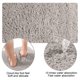 thumbnail image 4 of Alfombra antideslizante gruesa de 40*60cm, absorbente, de color gris claro, para baño, alfombras para el suelo del baño, 4 of 6