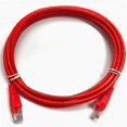 thumbnail image 1 of TechCraft Cat5e Ethernet Network Cable 350 MHz RJ-45 2 Feet Red, 1 of 1