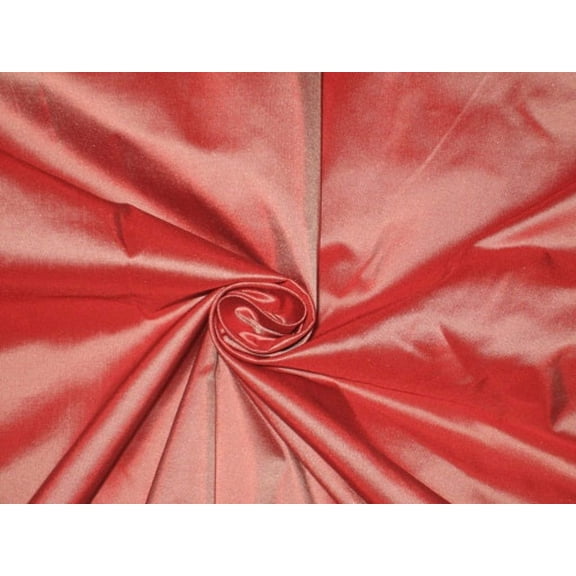 SILK TAFFETA FABRIC Winter Cherry color 54" wide TAF45[2]