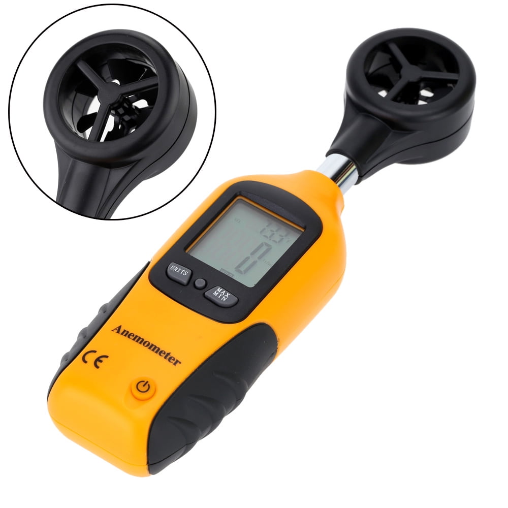 Digital Mini LCD Wind Speed Anemometer HT-81 Air Flow Speed Meter with Temperature... by