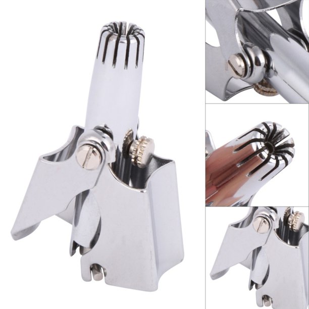 Manual Nose & Ear Hair Trimmer (No Batteries Required) Perfect Manual