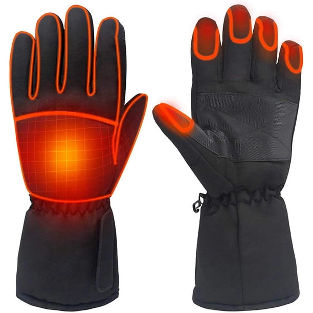 Guantes térmicos eléctricos con batería recargable para hombres y mujeres Guantes térmicos impermeables aislados para acampar en invierno Senderismo