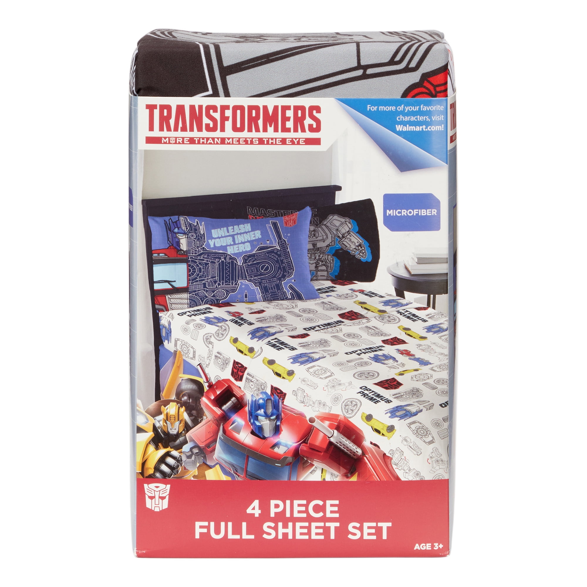 80' Transformers flat sheetsトランスフォーマーシーツ Transformers Kids Full Sheet Set, Hasbro - Walmart.com