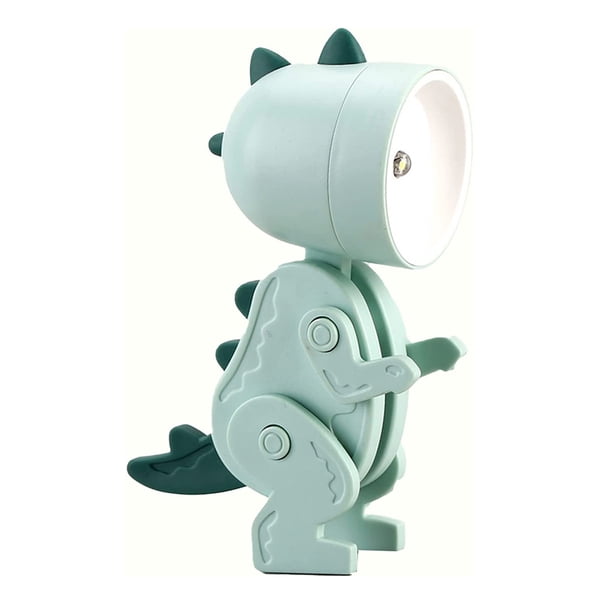 Inteprter Luz de noche LED lámpara de de escritorio ajustable plegable de dibujos animados Mini iluminación hogar cabecera niños dormitorio Iluminación y accesorios Verde Gris Inteprter HA075214-06B