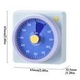 thumbnail image 2 of Mechanical Kitchen Timer, Visual Time Management Reminder, No-Battery Alarm Clock for Cooking Baking, 2 of 2