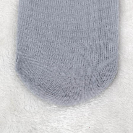 

HIMIWAY Compression Socks Men 10 Pairs Bamboo Fiber Ultra-thin Elastic Silky Short Silk Stockings Men Socks Gray One Size