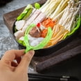 thumbnail image 4 of 50 piezas de accesorios para ollas calientes, pinzas Malatang, verduras, plástico verde picante, 4 of 6
