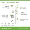 thumbnail image 2 of Symmons 569615TRM Oak Tub And Shower Trim Package - Chrome, 2 of 7