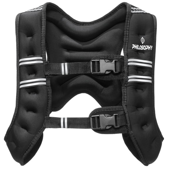 Philosophy Gym Weighted Workout Vest 12 LB, Strength Training Fitness Body Weight Vest