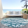 thumbnail image 6 of Addison Rugs Chantille Indoor/Outdoor Transitional Abstract Teal Washable Round Rug, 8' x 8', 6 of 6