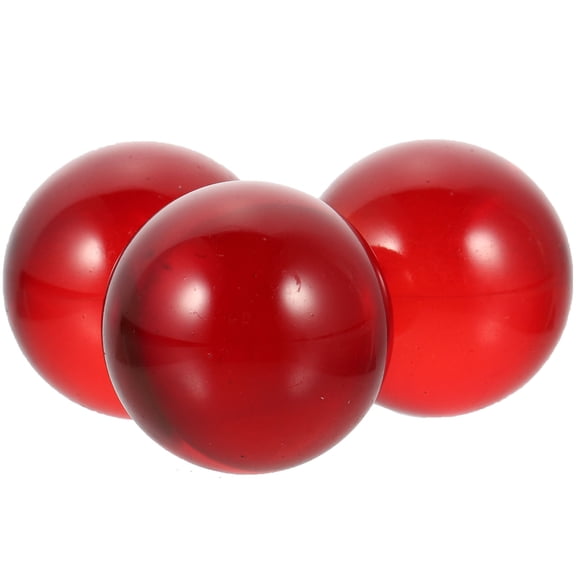 WHAMVOX  3 Pcs Glass Ball Decor Desktop Decorative Balls Coffee Table Gold