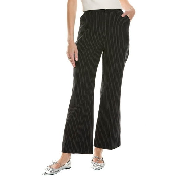 THE GREAT womens  The Bell Wool-Blend Trouser, 29, Black