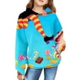 thumbnail image 2 of XQYLOS Cute Hoodies for Teen Girls Trendy Prep𝗉y Waf𝖿le Hooded Sweatshirts Oversized Long Sleeve Sweater Tween Girl Clothes Cozy Pullover Hoodie Warm Casual Sweatshirt Fall Winter Fashion, 2 of 7