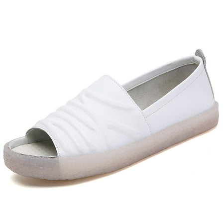 

Lopsie Loafers for Women Memory Foam Slip On Sneakers Open Toe