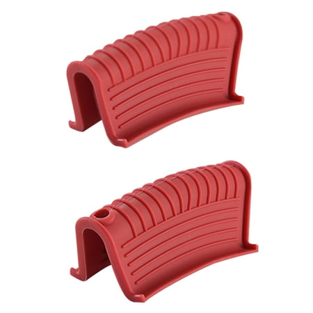 

Papaba Pot Holder Sleeve 1 Set Pot Holder Sleeve Multi-purpose Heat-insulated Lightweight Removable Non-slip Silicone Grip for Kitchen