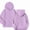 Purple, variant on NAISIBABY Girls' Fleece-Lined Sweatshirt – Solid Color Long Sleeve Hooded Zip-Up Casual Jacket Purple Size 9