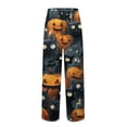 thumbnail image 5 of ASDFVBKG Halloween Themed Men's Casual Pajama Pants with Drawstring Elastic Waist, Comfortable Sleepwear Loose Fit for Lounge, Yoga, and Home Wear, Fun Print Design Black L, 5 of 7
