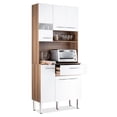 thumbnail image 1 of Alacena Rack de Cocina con 6 Puertas y 1 Cajón Color Blanco Estantes para Microondas, Café y Trastes blanco, 1 of 8