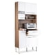 thumbnail image 1 of Alacena Rack de Cocina con 6 Puertas y 1 Cajón Color Blanco Estantes para Microondas, Café y Trastes blanco, 1 of 8