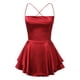 thumbnail image 4 of Vestido sexy sin espalda de satén para mujer: mono con cuello vuelto, lazo y tirantes finos, conjunto para discoteca, fiesta o playa, tallas S/M/L, 4 of 7