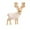 B, variant on Wooden Reindeer Figurines for Christmas Decor Gold Tabletop Reindeer Statues Small Decorative Deer Figurines for Indoor Christmas Tabletop Mantle Decorations