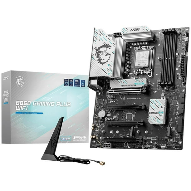 Tarjeta Madre MSI B860 GAMING PLUS WIFI LGA1851 4x DDR5 3x M.2 PCIe 5.0 USB-C WIFI 7 BT 5.4 ATX