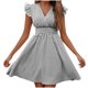 thumbnail image 1 of Vestido de Verano para las Mujeres Casual Rayas Manga Corta Cuello en V, Vestido de Poliéster de Moda para la Playa Y Diario, 1 of 6